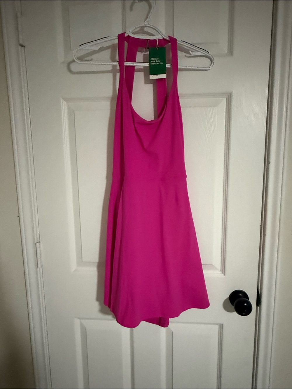 HALARA Fuchsia Racerback Mini Dress